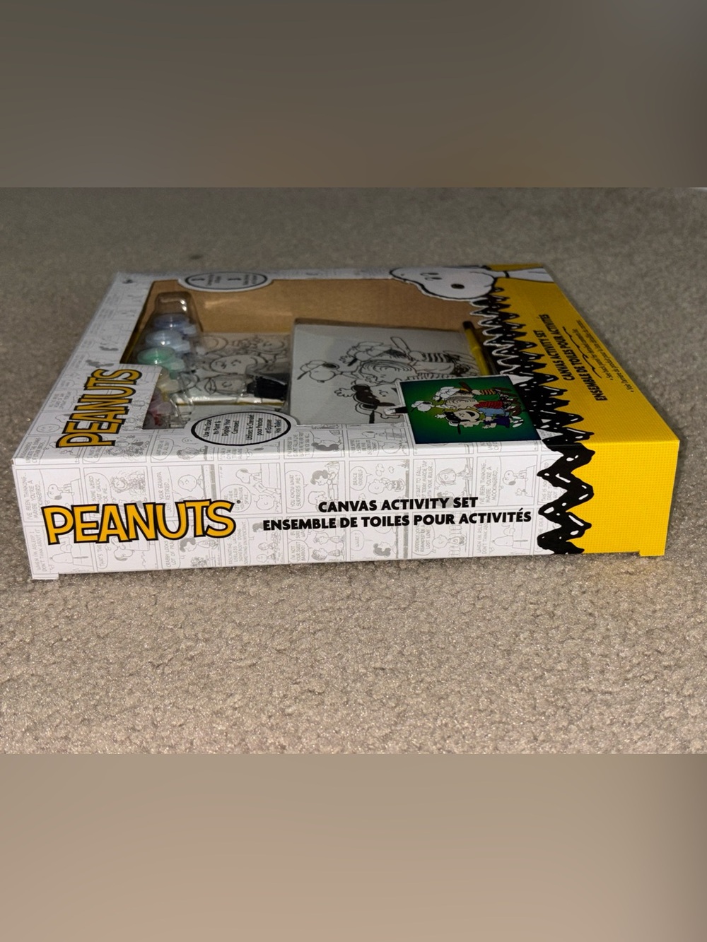 Peanuts Canvas Activity Set, 3 Canvases To Paint/Display/Brushes. New In Box - Picture 7 of 11